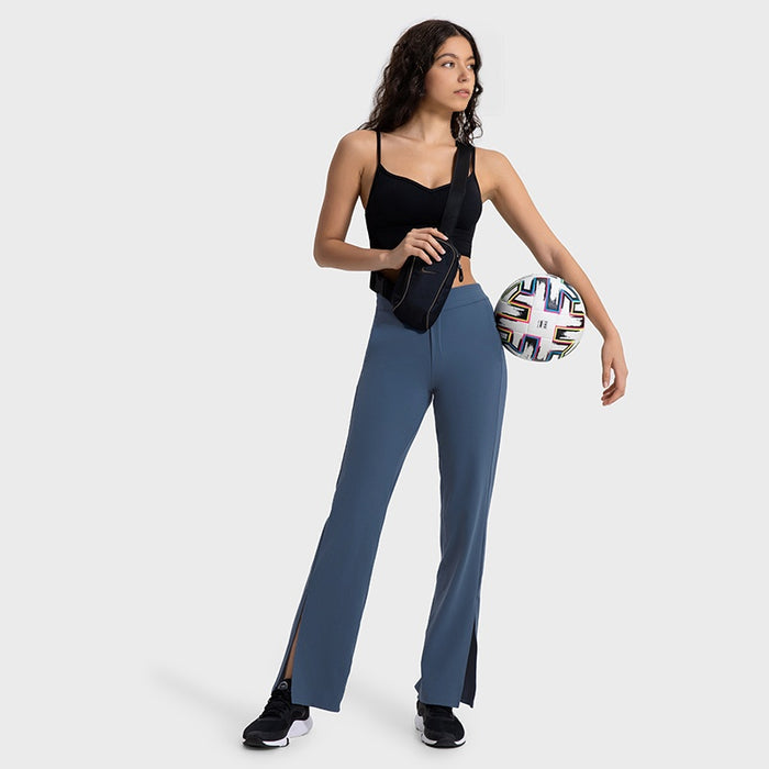 Slim Fit Yoga Leggings with Micro Split for Women
