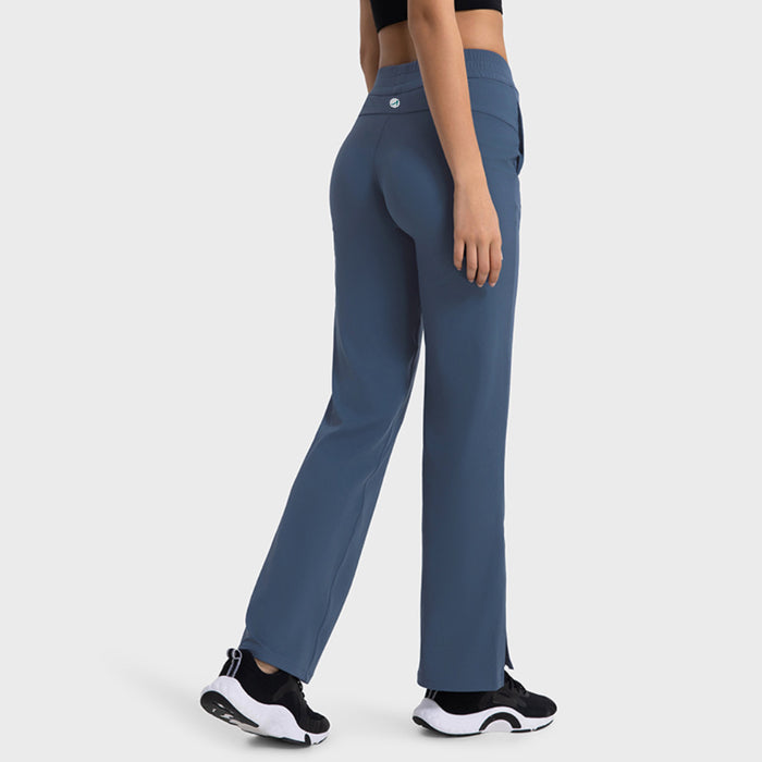 Slim Fit Yoga Leggings with Micro Split for Women