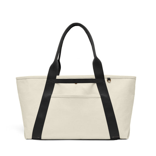 Small Canvas Tote Natural Canvas/Black