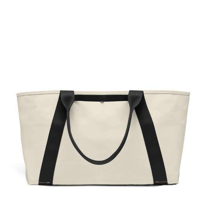Small Canvas Tote Natural Canvas/Black