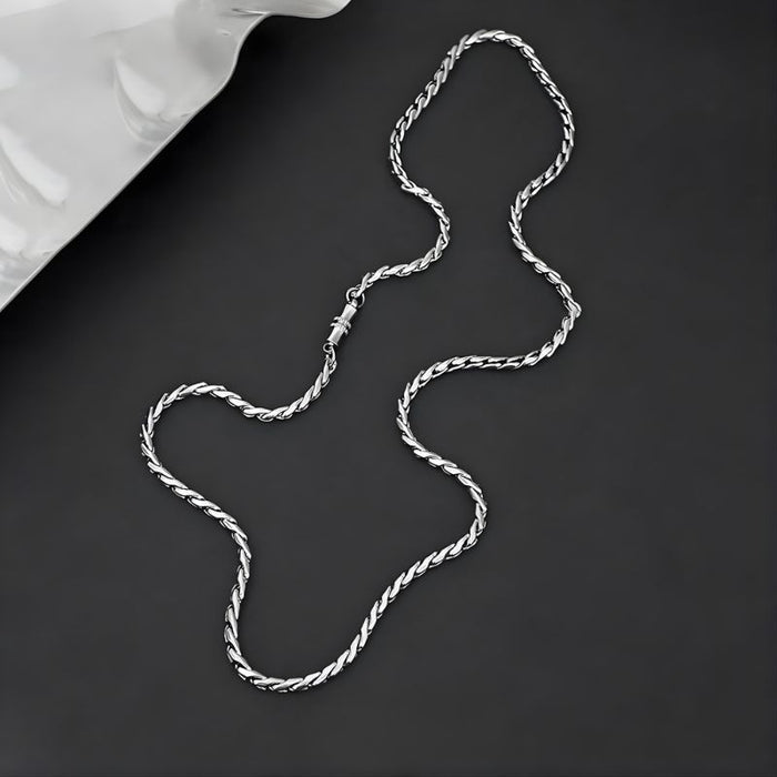 Snake Chain Necklace & Bracelet Set