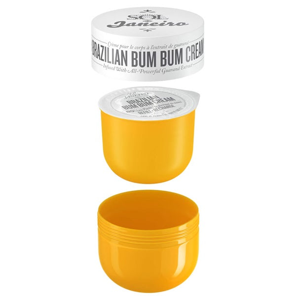 Sol de Janeiro Brazilian Bum Bum Cream Refill 240ml for skin care, featuring the iconic moisturizing cream in a refill pack.