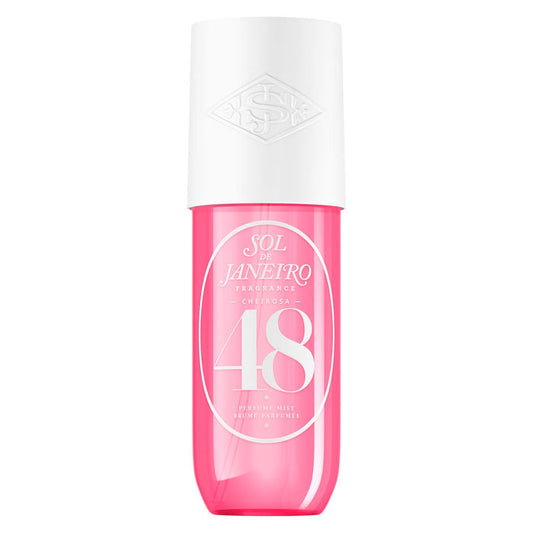 Sol de Janeiro Cheirosa 48 Perfume Mist in a 240ml spray bottle, featuring a sleek design and floral fragrance.