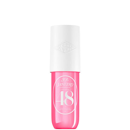 Sol de Janeiro Cheirosa 48 perfume mist spray bottle with floral and citrus scent, 90ml, elegant packaging.