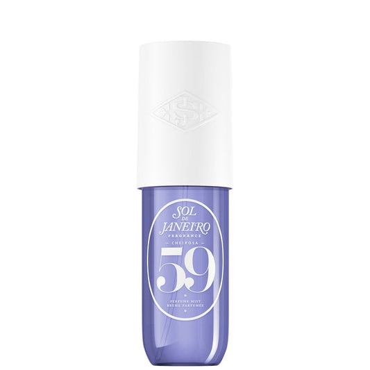Sol de Janeiro Cheirosa 59 Perfume Mist 90ml, a spray bottle with floral and tropical scent, featuring a sleek design.