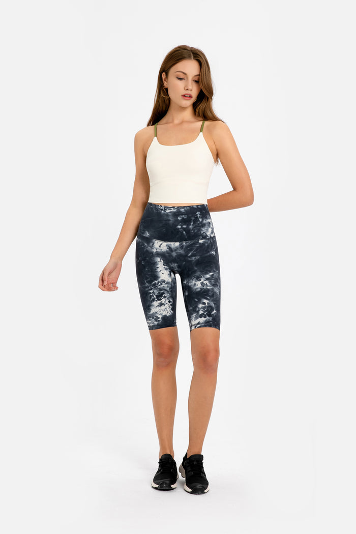 Spaghetti Strap Back Crossover Sports Bra for Women