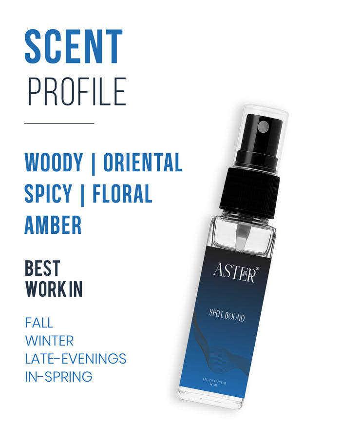 8ml bottle of Spellbound Oud Eau de Parfum