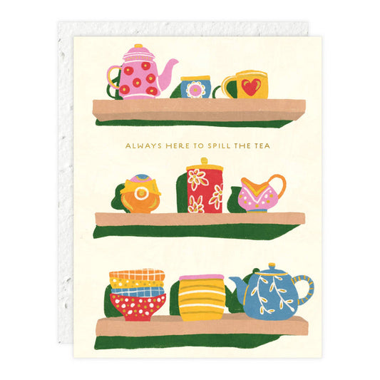 Spill the Tea Love + Friendship Card | Seedlings