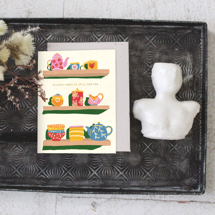 Spill the Tea Love + Friendship Card | Seedlings