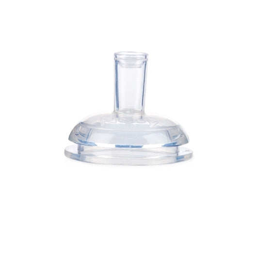 Nuby Sport Sipper Replacement Spout (2 Pack): Clear plastic spouts with soft silicone, short vertical straws and a rounded base, designed for leak-resistant bottles or cups.