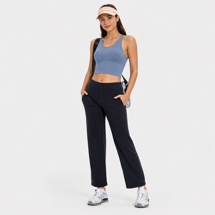 Strappy Back Sports Bra for Women – Medium Support