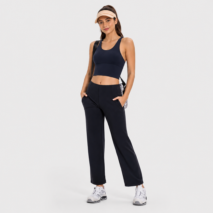 Strappy Back Sports Bra for Women – Medium Support
