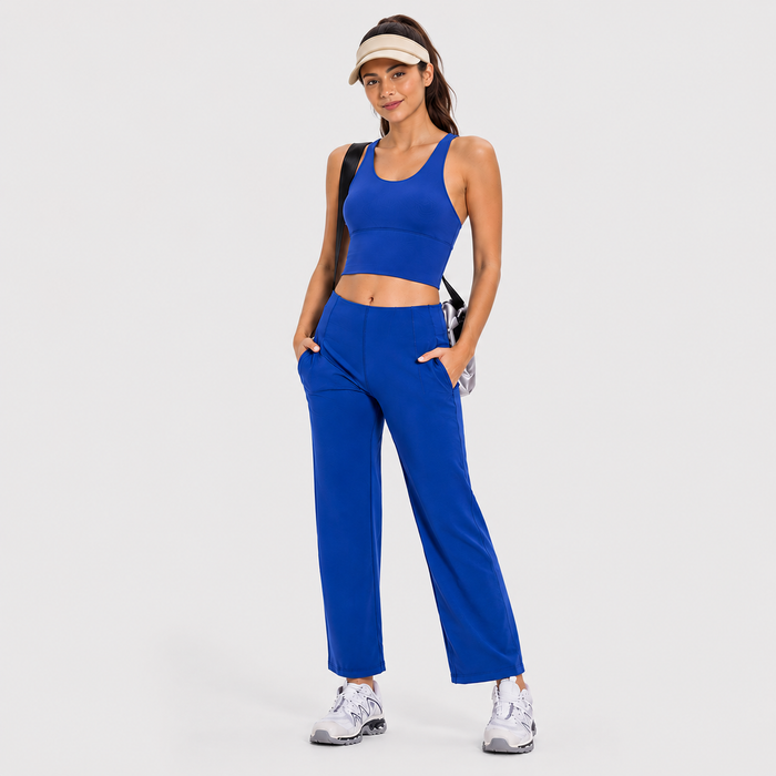 Strappy Back Sports Bra for Women – Medium Support