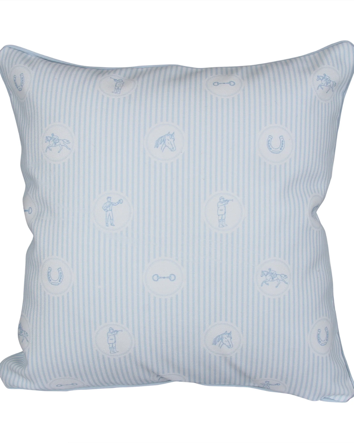 Striped Horse Racing Pillow