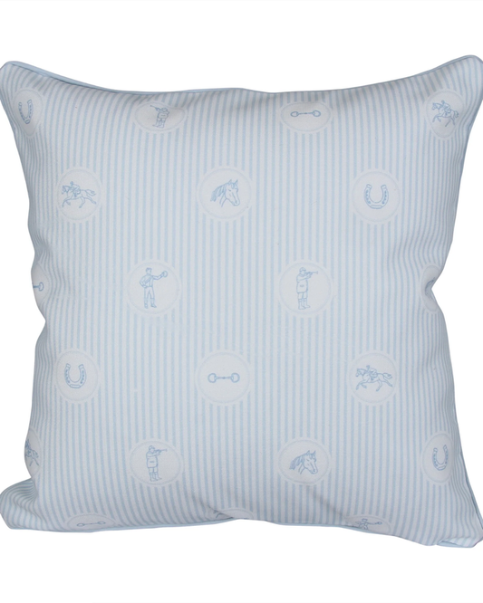 Striped Horse Racing Pillow