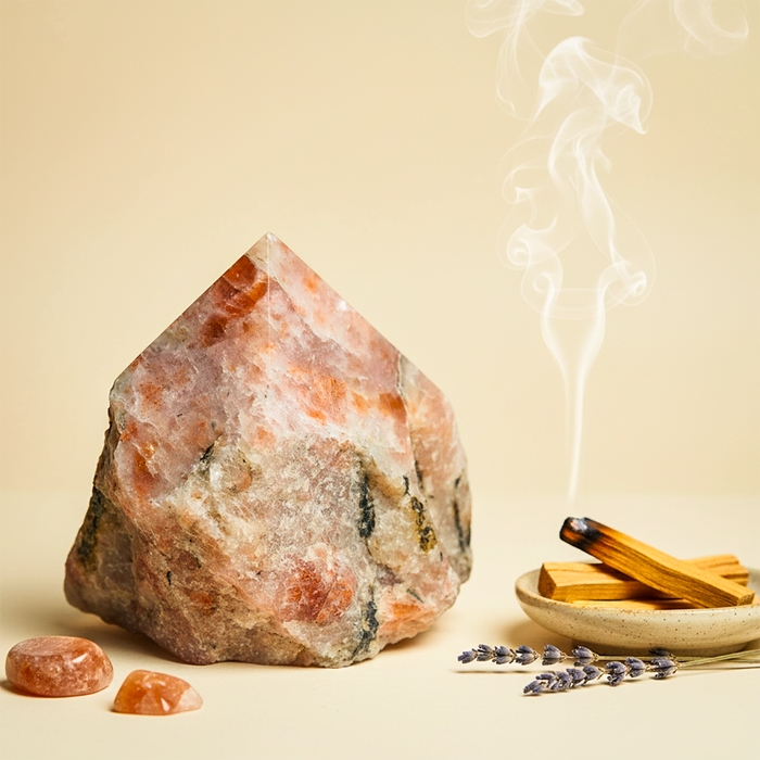 Sunstone Raw Points – Stone of Joy, Confidence & Solar Energy