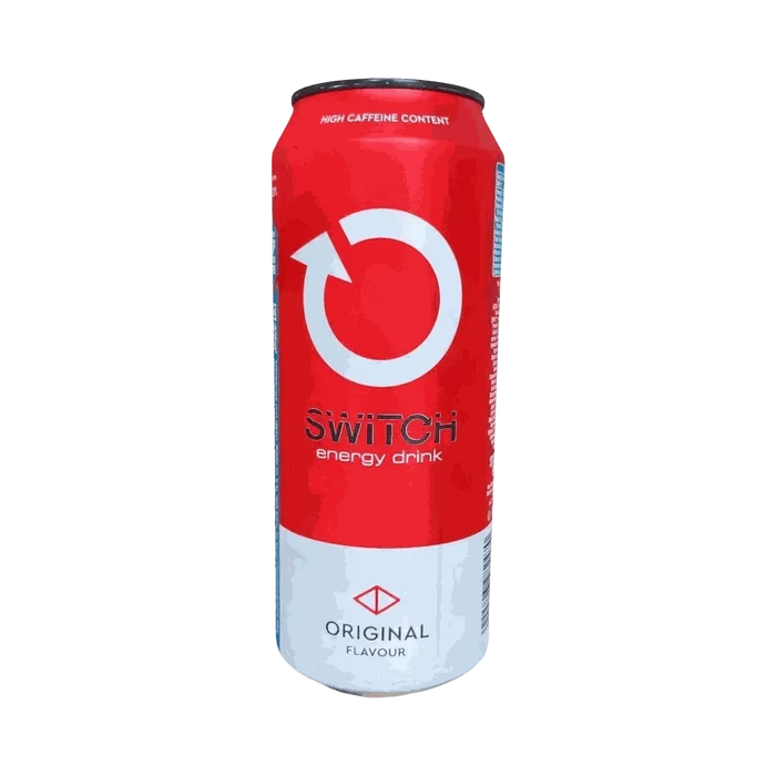 Switch Energy Drink Original Red 500ml can with bold red design