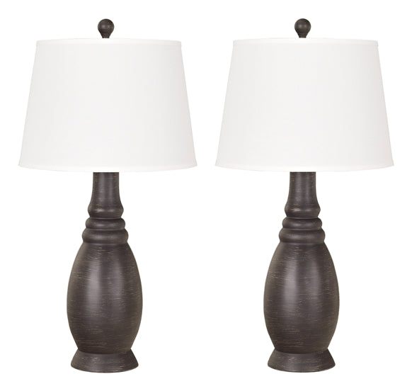 Sydna L276334 Antique Black Poly Table Lamp 2CN