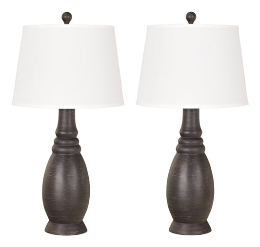 Sydna L276334 Antique Black Poly Table Lamp 2CN