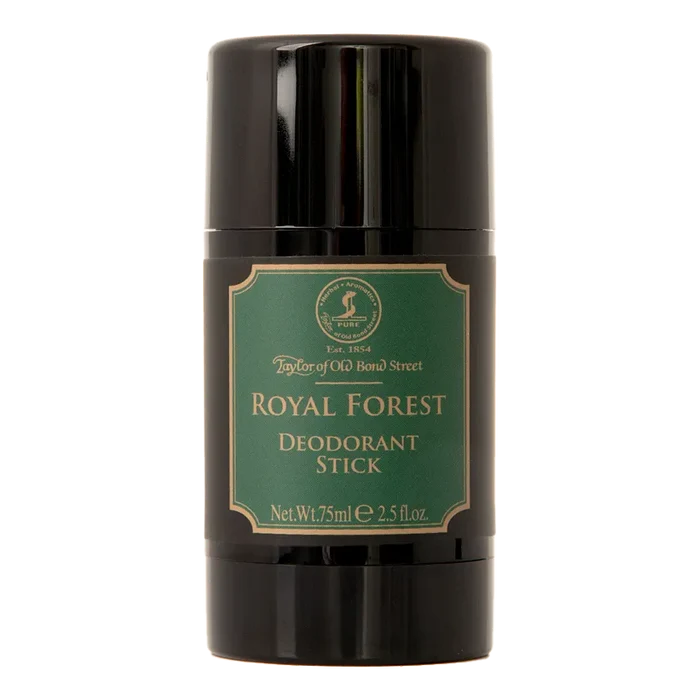 Taylor of Old Bond Street Royal Forest deodorantstift i svart med grønn etikett