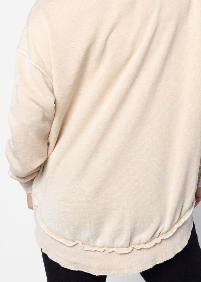 Tennessee Volunteers Women's Oatmeal Burnout Campus Pullover