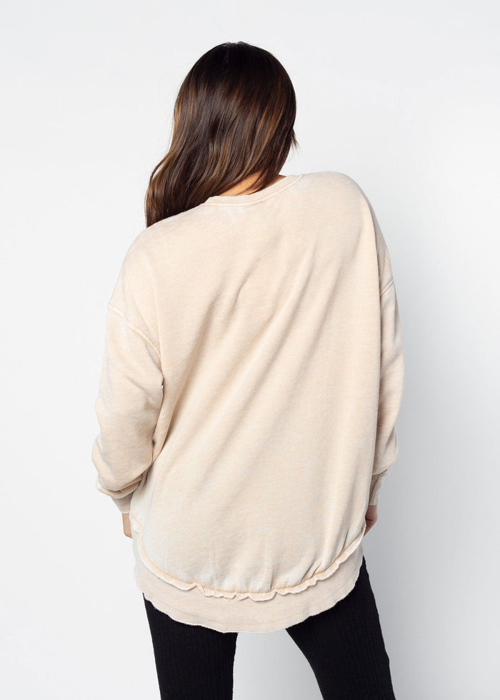 Tennessee Volunteers Women's Oatmeal Burnout Campus Pullover