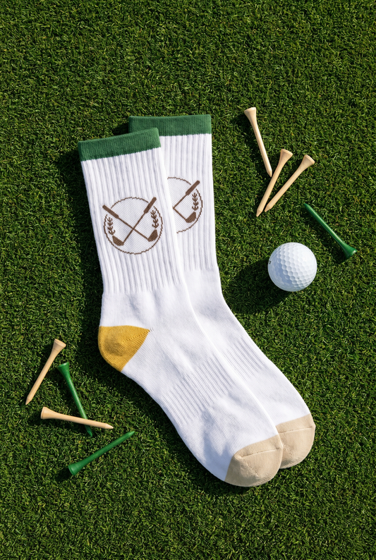 The Back 9 — Organic Cotton Golf Sock Made in Germany