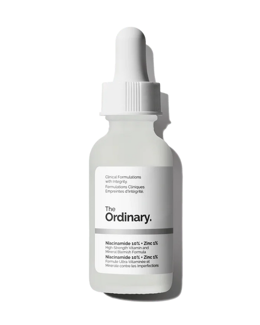 The Ordinary Niacinamide 10% + Zinc 1% Serum High Strength Vitamin and Mineral Blemish Formula, 30 ml