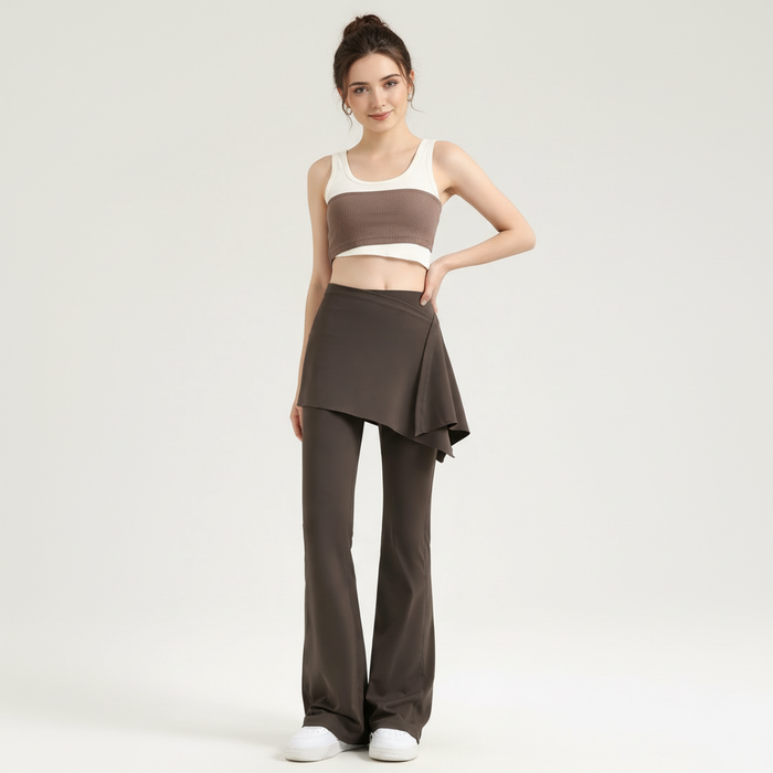 The Serene 2-in-1 Skirted Flare Leggings
