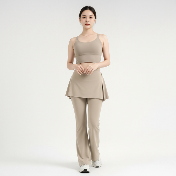 The Serene 2-in-1 Skirted Flare Leggings