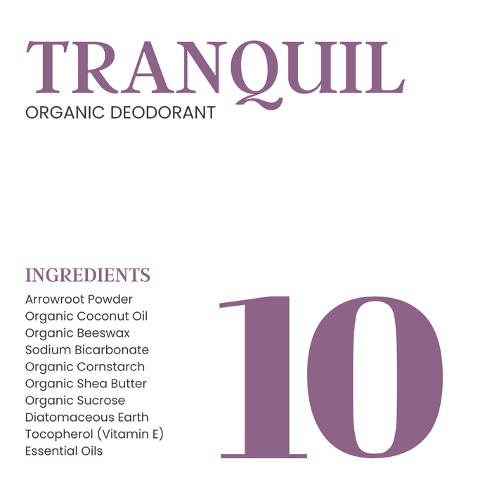 Tranquil Organic Deodorant [Lavender + Vanilla]