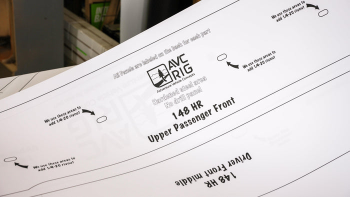 Transit Paper Patterns: Single Pattern Options: Rear Doors or Slider Door