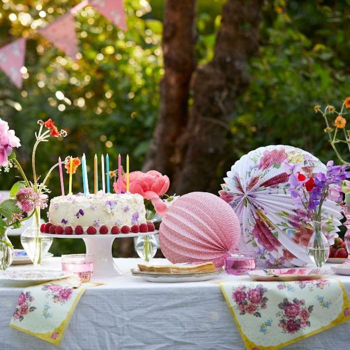 Talking Tables Floral Paper Lanterns Vintage Tea Party 3 Pack &Keep