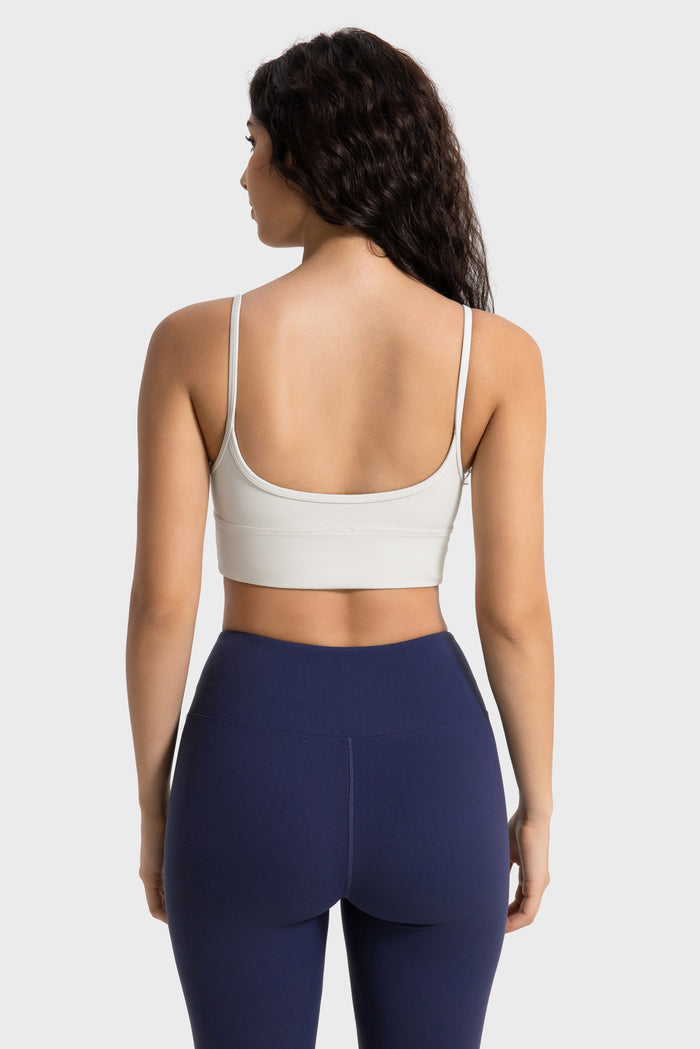 V-neck camisole sports bra