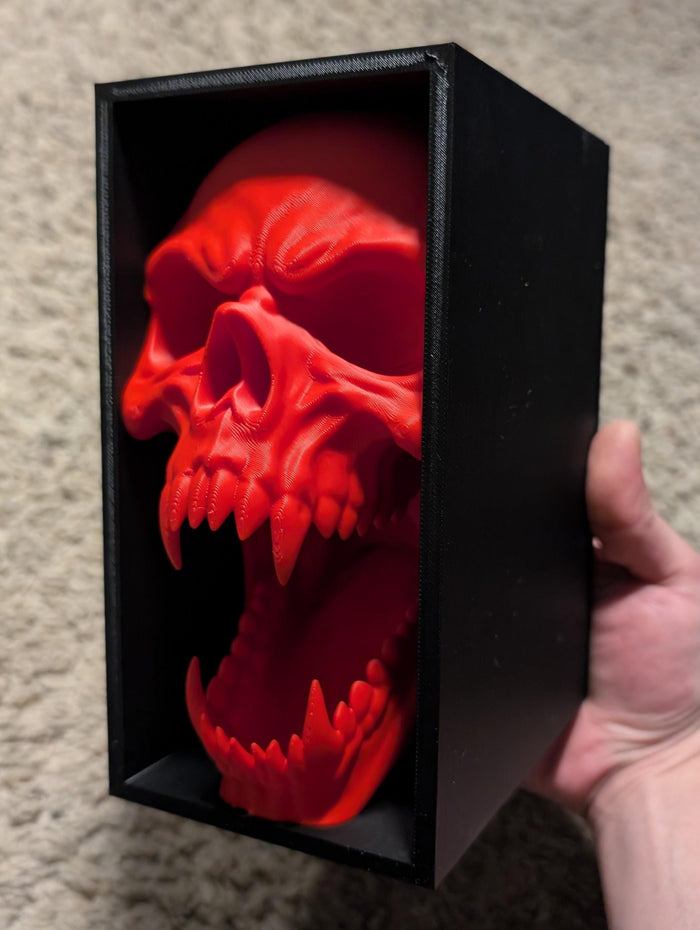 Vampire Skull Book Nook – Gothic Horror Bookshelf Decor