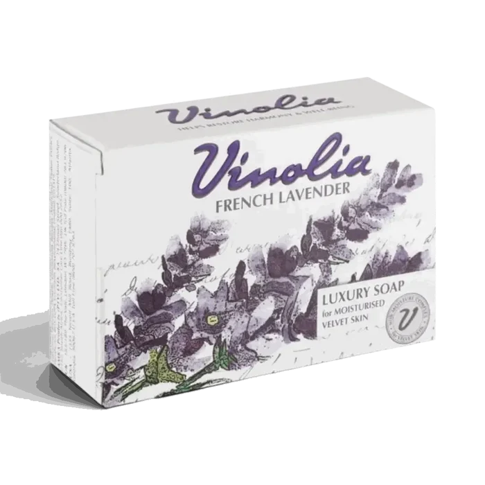 Vinolia Lavender Soap Bar 125g with moisturizing and calming fragrance