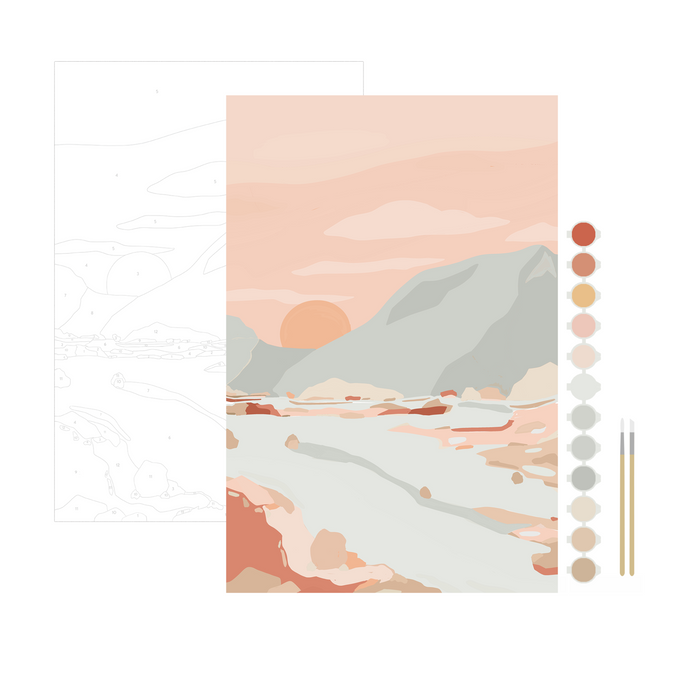 Walk in Nature Meditative Art Paint by Number Kit | Breathe People
