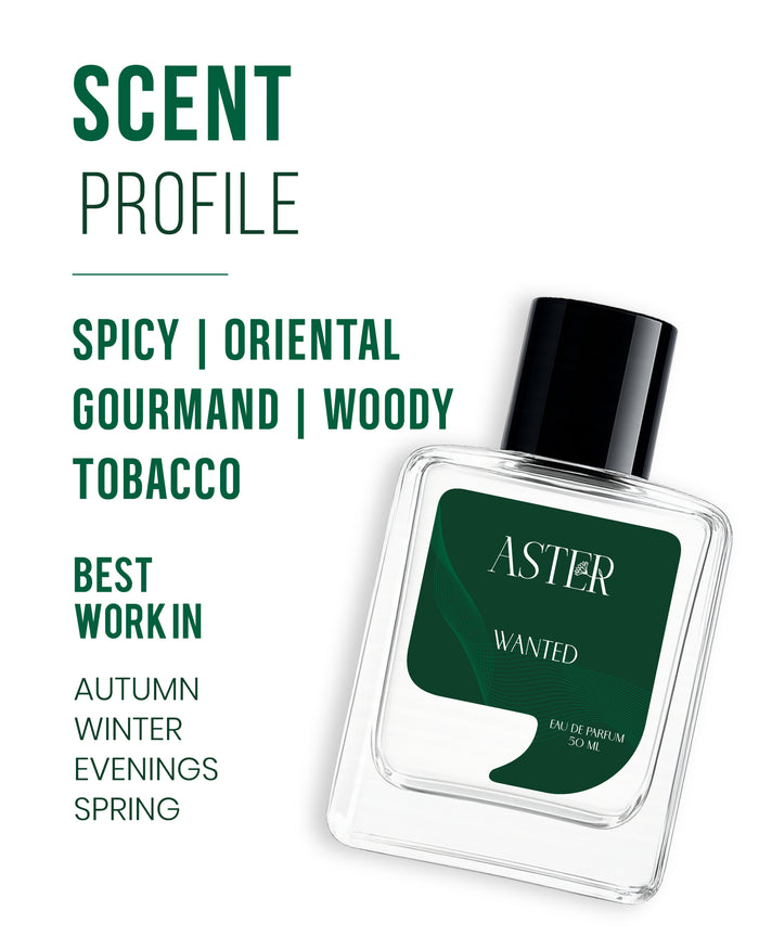 Wanted EDP for Unisex 50ml fragrance bottle