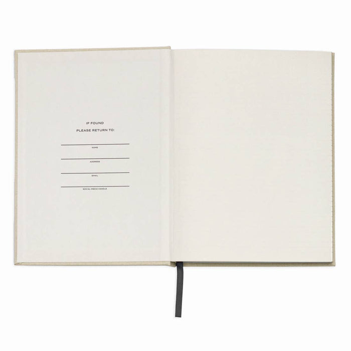 Wit & Delight - Cream Linen Note To Self Journal