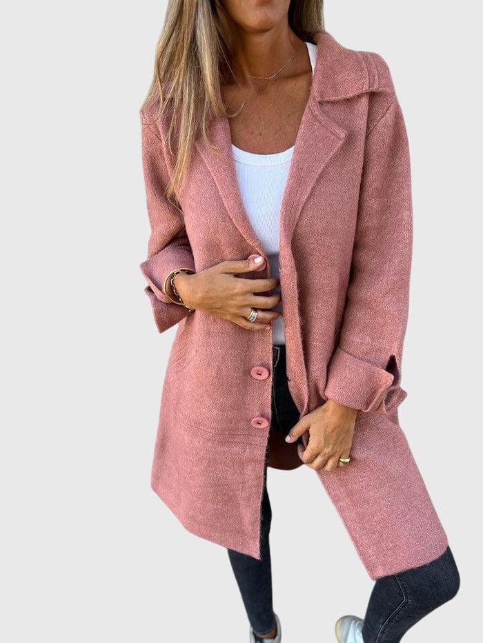 Women's Blazer with Buttons in Ten Colors