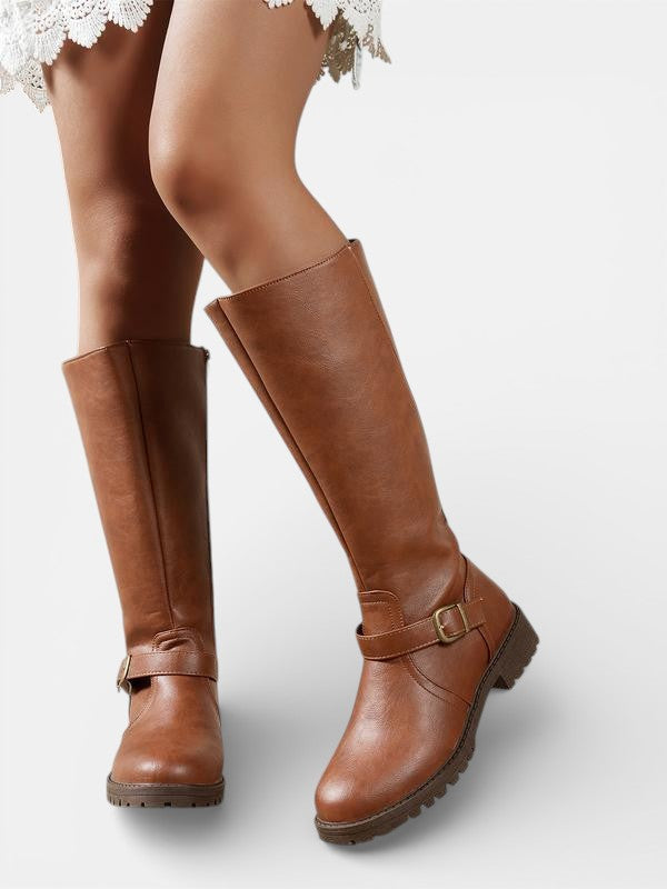 Women's Comfort Boots in Brown and Dark Brown