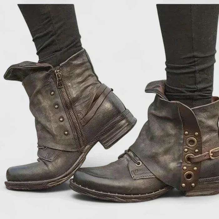 Women's Comfort Boots in Gray, Black and Brown