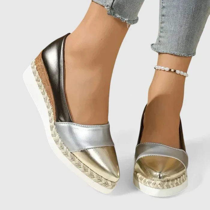 Women's Comfort Loafers in Dark Gold or Cream