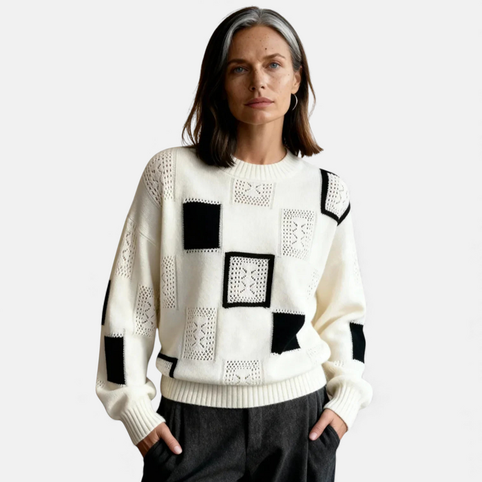 Women's Cozy Sweater in White, Black or Yellow
