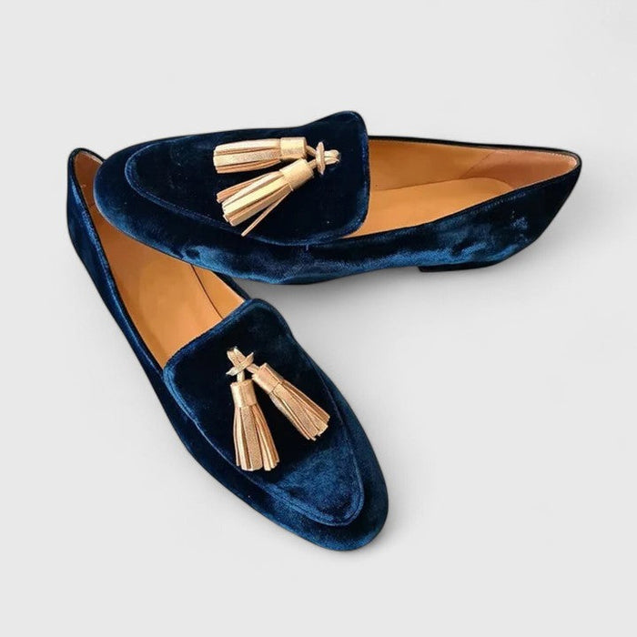 Women's Elegant Blue Loafers, US Sizes 5-12