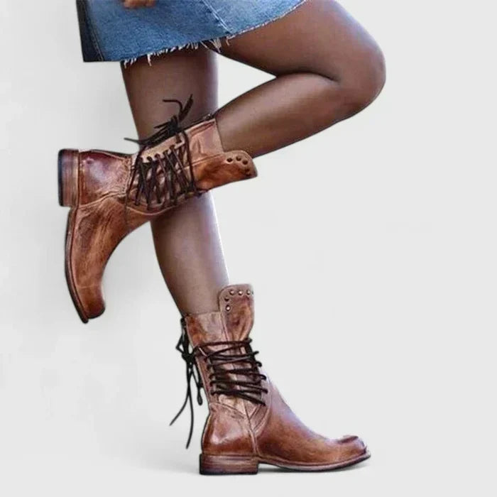 Women's Elegant Boots in Brown, Black and Gray