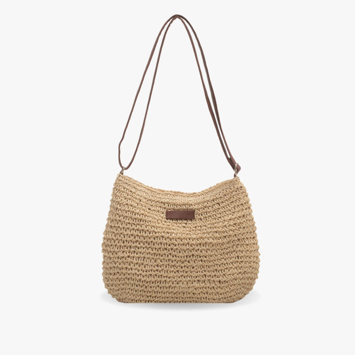 Women's Everyday Shoulder Bag in Beige or Brown