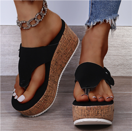 Women's Summer Wedge Flip Flops – Platform Sandals