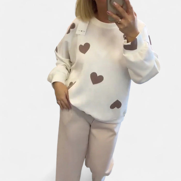 Women's White Winter Sweater, Sizes S to 5XL