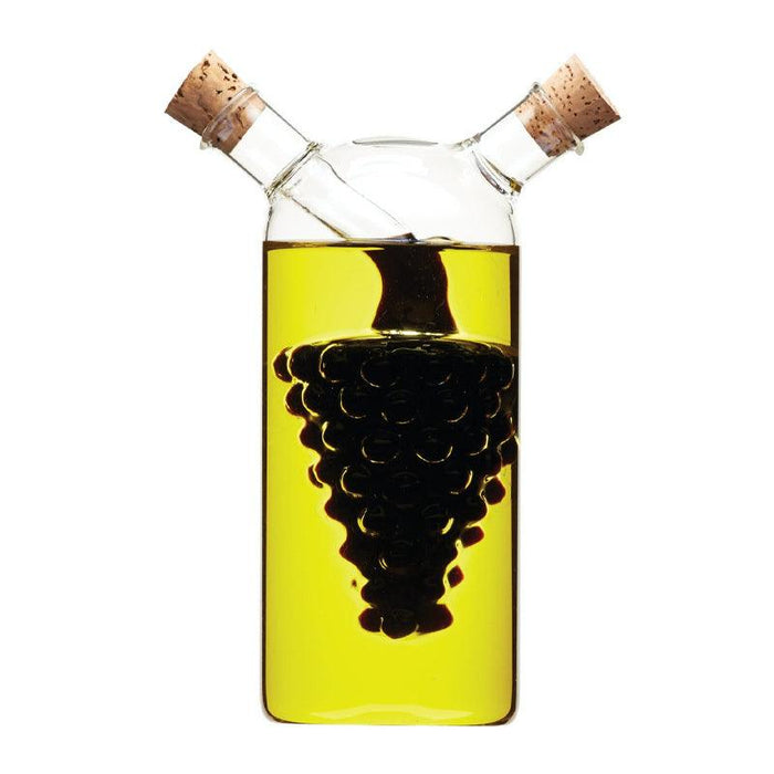 World of Flavours Italian 2 in 1 Oil & Vinegar Cruet Bottle - 300ml/50ml - Waha Lifestyle